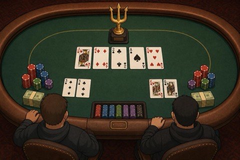 The Heads-Up Match Lasted One Hand. Dvoress Had Pocket Threes and Made a Wheel.
