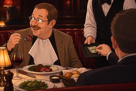 Craig Tapscott Begrudgingly Buys Norman Chad $100 Dinner after Last Longer Bet