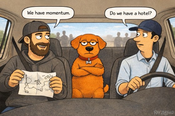 Rocky Rivers, Panel 2: Ride to the Airport