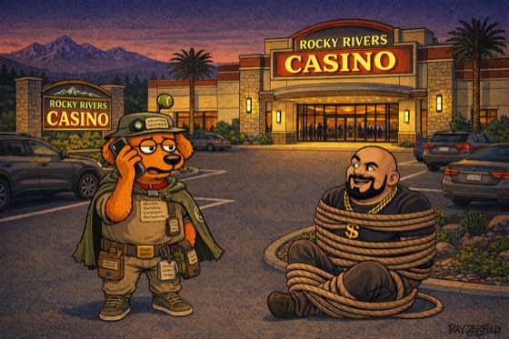 Rocky Rivers, Panel 6: The Dog Has Jurisdiction